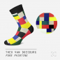 Preview: Socken Kunstwerke - van Doesburg "Peinture pure – reine Farbe"